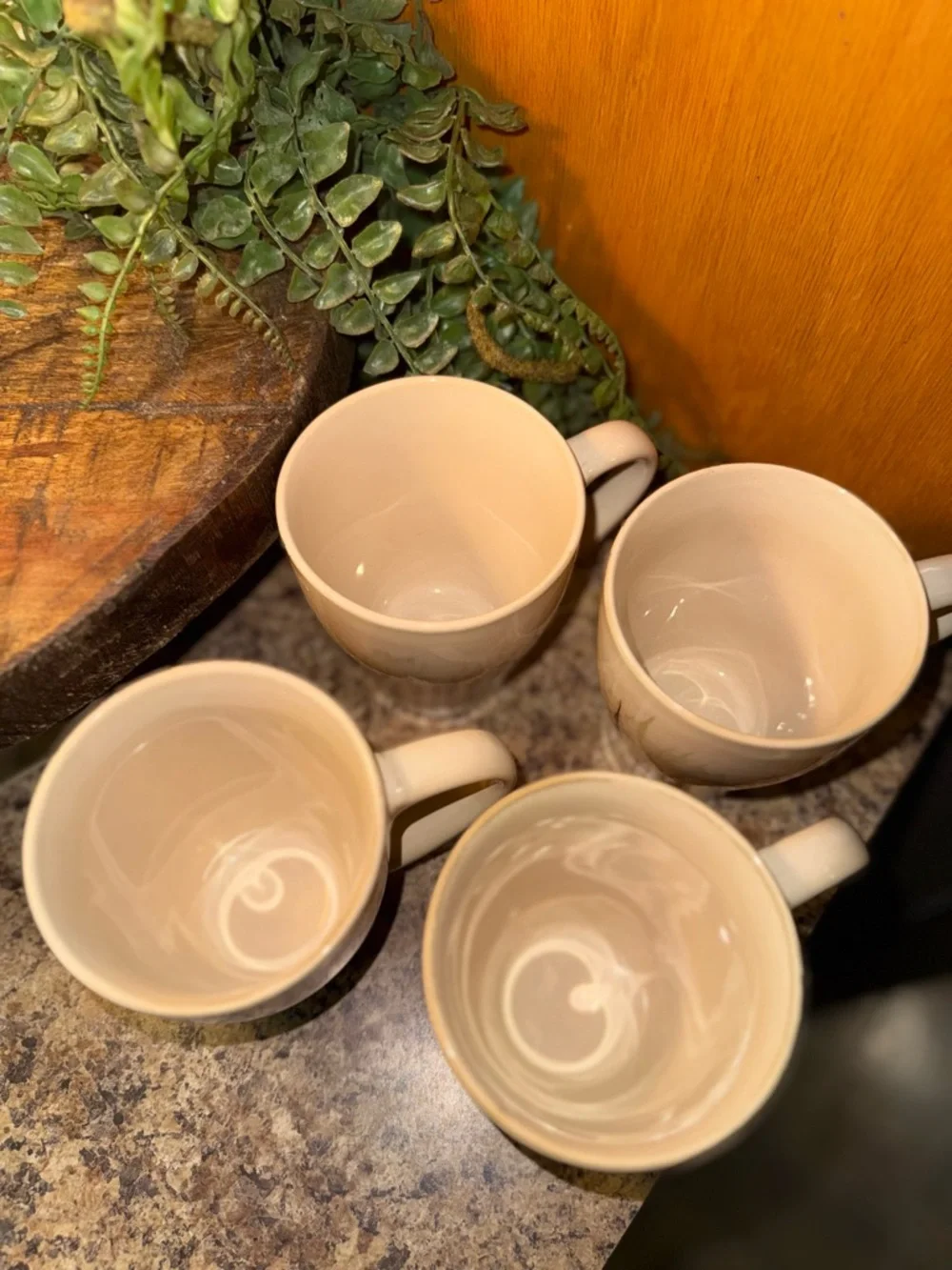 Set Of 4 Pier 1 Coffee Mugs Retired VTG Sanctuary
